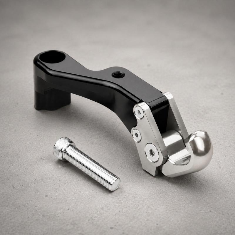 Curved Motorcycle Carry Hook for Shopping and Personal Bags, Accessory Mount Design with Included Mounting Screw Pack
