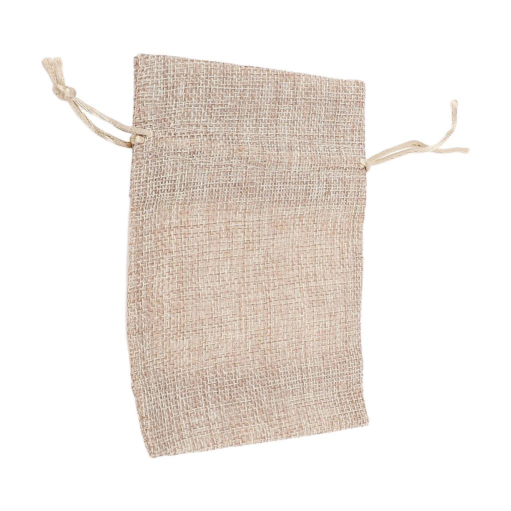 20pcs Burlap Bags Burlap Gift Bags Single Side Window Burlap Pouches with Drawstring for Jewelry Makeup Candy