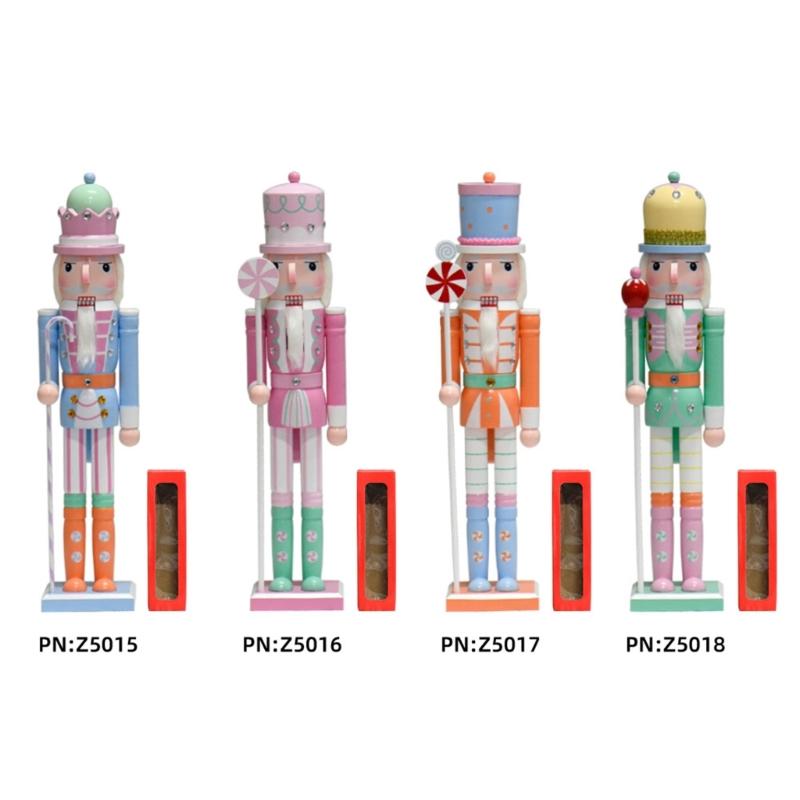 Intricately Carves Wood Soldier Christmas Soldier Festival Christmas  Soldier Decorations Fine Craft