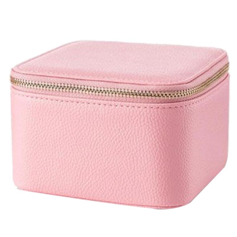 Portable Jewelry Box with 6 Compartments Compact Jewellery Storage Case Jewelry Holder Stylish Valentines Day Gift