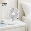 Electric Fan for Office Portable Desk Fan, Small Air Circulating 3 Speed Quiet Personal Cooling Adjustable Tilt Head Table Dorm Kitchen Circulator