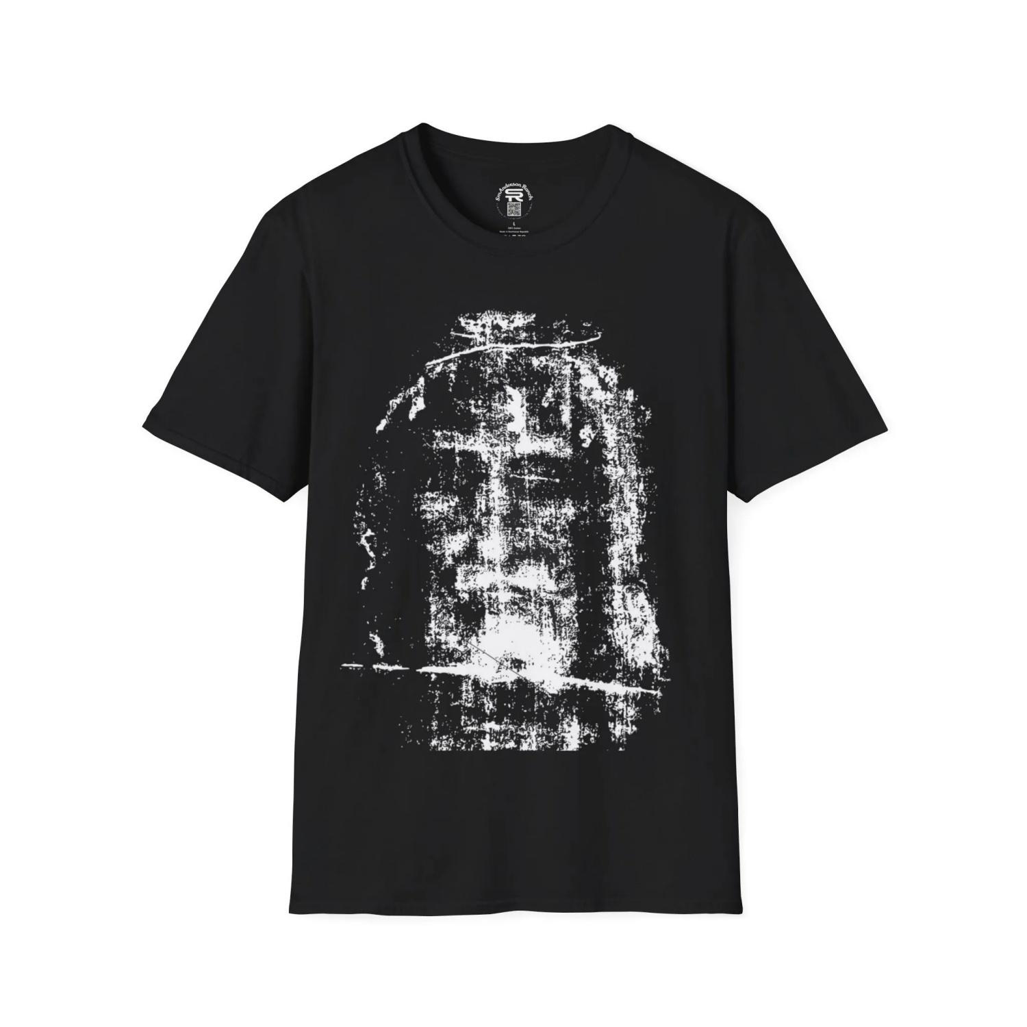 

Holy Face of Christ Shroud Turin SR Traditional Orthodox Catholic Christian Religious T Shirt S чёрный