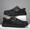 Fashion Adults Men's Casual Leather Shoes Non-Slip Summer Men's Sneakers Original Comfortable ManHiking Shoes on Sale Treking Footwear