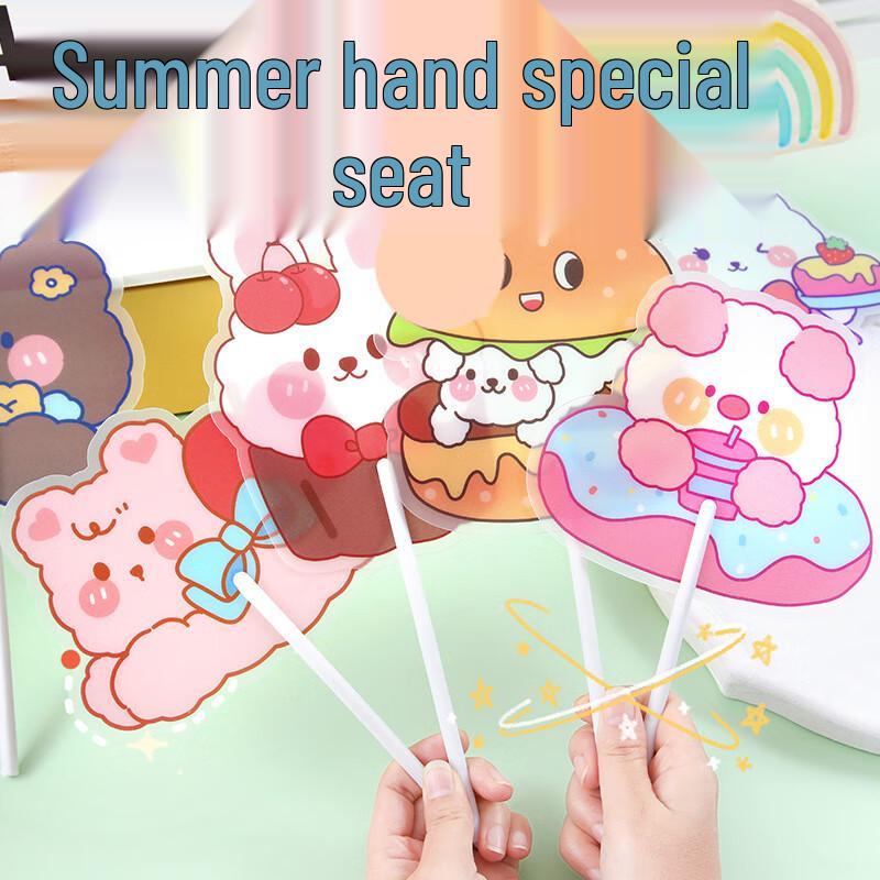 Мини-вентилятор Bai Zi En с милым мультяшным дизайном, ручной