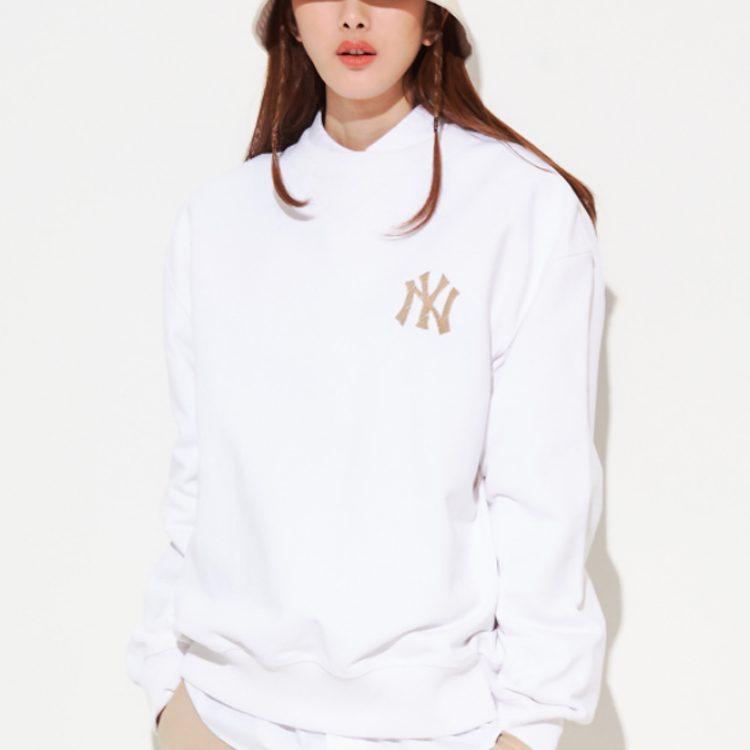 MLB Sweatshirts Unisex White Crew Neck Moderate Regular 3AMT00121-50WHS