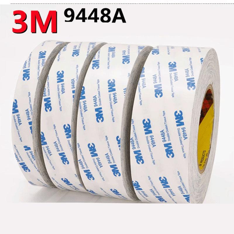 Adhésif Double Face 3M 9448A, Adhésif 3M Blanc Ultra Fin, Haute Viscosité, Fixe, Fort, Sans Trace, Haute Température