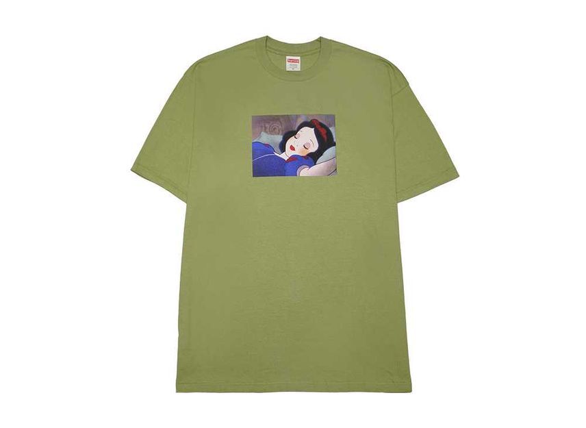 Supreme Snow White Tee Moss M