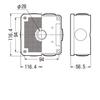 Mirai Industry Exposed Square Box with Flexible Lid and Cable Bushing, Beige, PV4B-ANFJ
