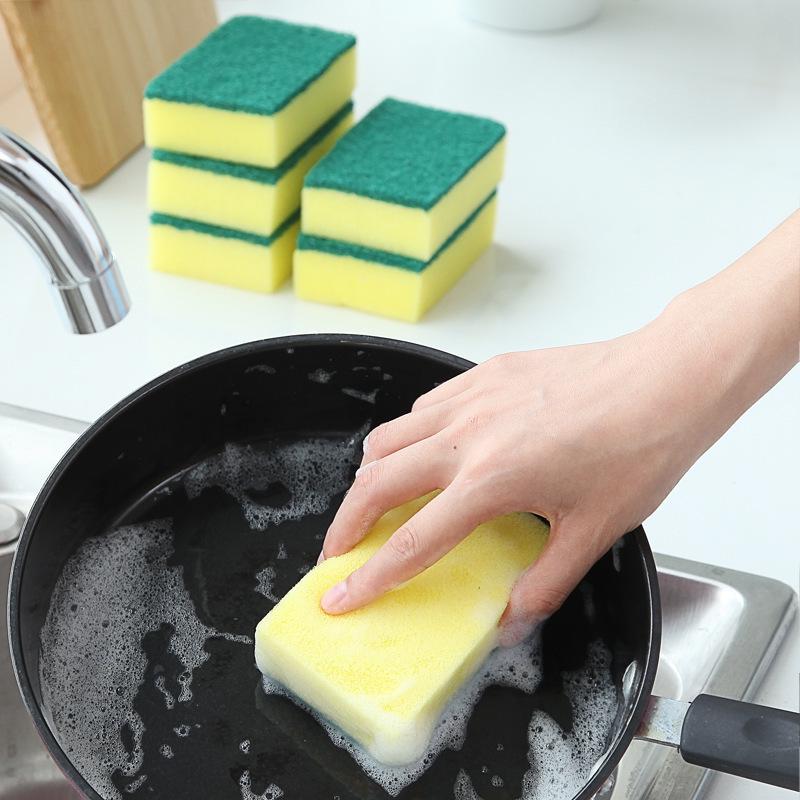 Absorbent Thickened Sponge Dishcloth for Kitchen Cleaning