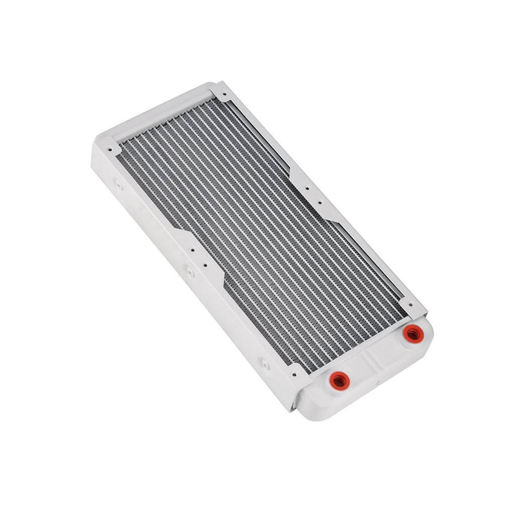 Aluminum Heat Sink Computer Water Cooling Liquid Heat Exchanger White (240mm)