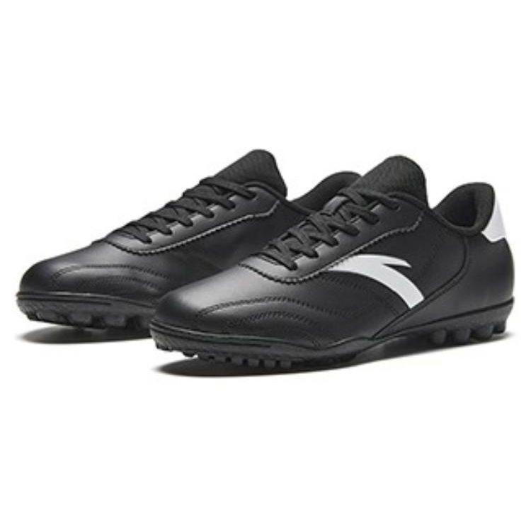 Anta TF Turf Artificial Turf Slip Resistant Abrasion Resistant Soccer Shoes Men's Black White 912332202-2