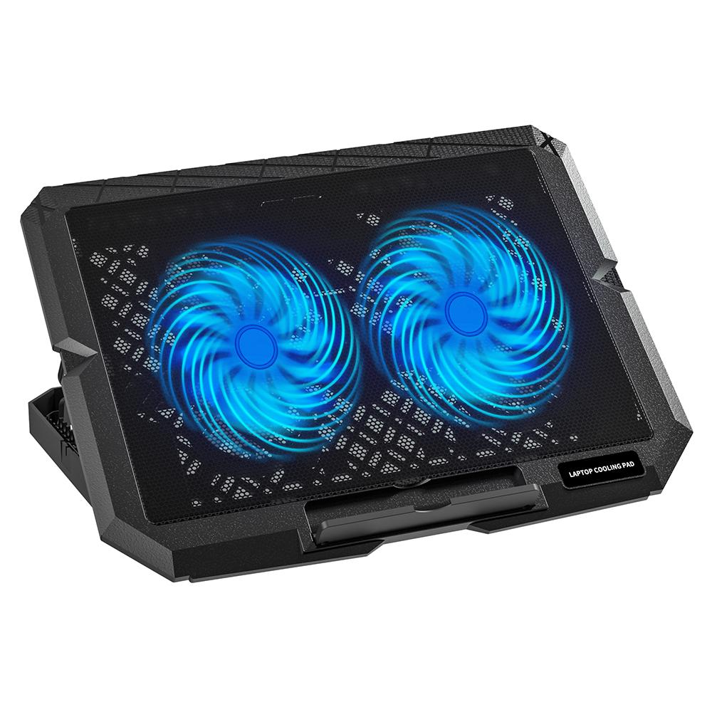 X3 Laptop Cooling Pad 7 Speed Adjustable Silent Fan Stand With Dual 14CM Fans USB Powered Height Adjustable A