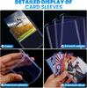 Transparent PVC Card Protection Sleeves for Collectible Trading Basketball Sports Idol Cards 35PT Game Card Holder Cover 3x4''