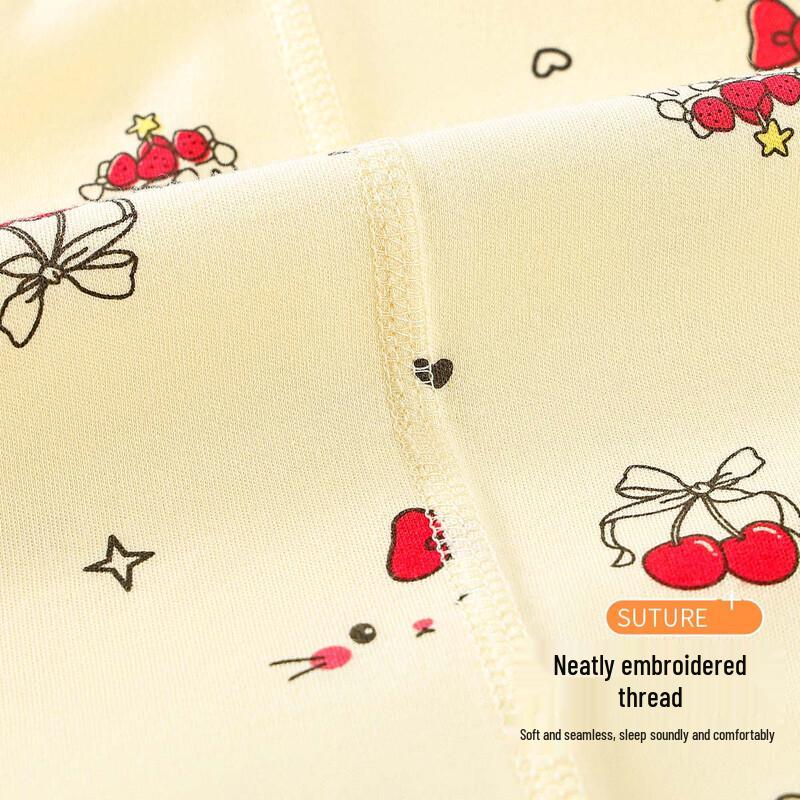 Mianzhi Girls' Pure Cotton Thermal Underwear Pants (2-Pack)