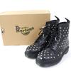 Pristine Dr.Martens short boots 1460 STUD 8-hole Black Silver leather 27040001 Used