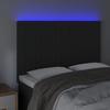 VidaXL Tête de Lit à LED Meuble de Chambre à Coucher Accessoire de Lit Double Tête de Cadre de Lit Intérieur Noir 3122712
