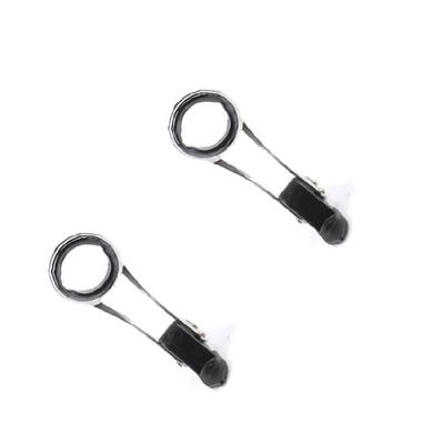 Rod Guide Top Rings Rod Wire Stainless Rings Line Guide Top Rings Fishing Accessories Easy Installation Eye Rings Foldable