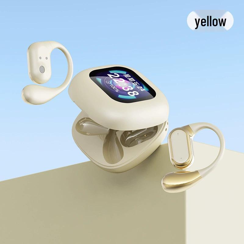 Q18 Over-Ear Bluetooth Earphones with Color Screen, ANC Noise Reduction, and AI Translation.