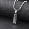 European and American Titanium Steel Necklace Men's Hip Hop Bounce Di Mantra Pendant Pendant ,A Gift for My Boyfriend
