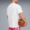 Puma Men's White Crew Neck T-Shirt With Pink Sports Car Print And Fast & Furious Logo 637899-01