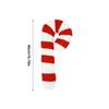 Candy Cane Shape Christmas Throw Pillow Comfortable Cushion Christmas Decoration Soft Plush Candy Cushion For Living Room Sofa