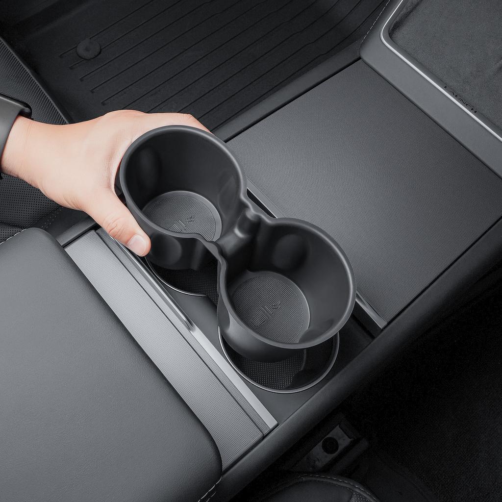For Tesla Model Y Juniper center console cup holder, car cup limiter, cup holder protective cover, interior supplies