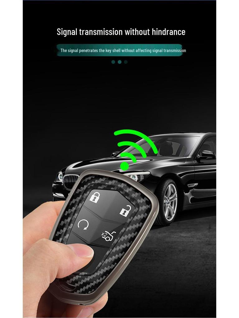 Premium Key Case for Cadillac XTS, SLS, Seville, CTS, SRX, Escalade, ATS - Men's Luxury Accessory