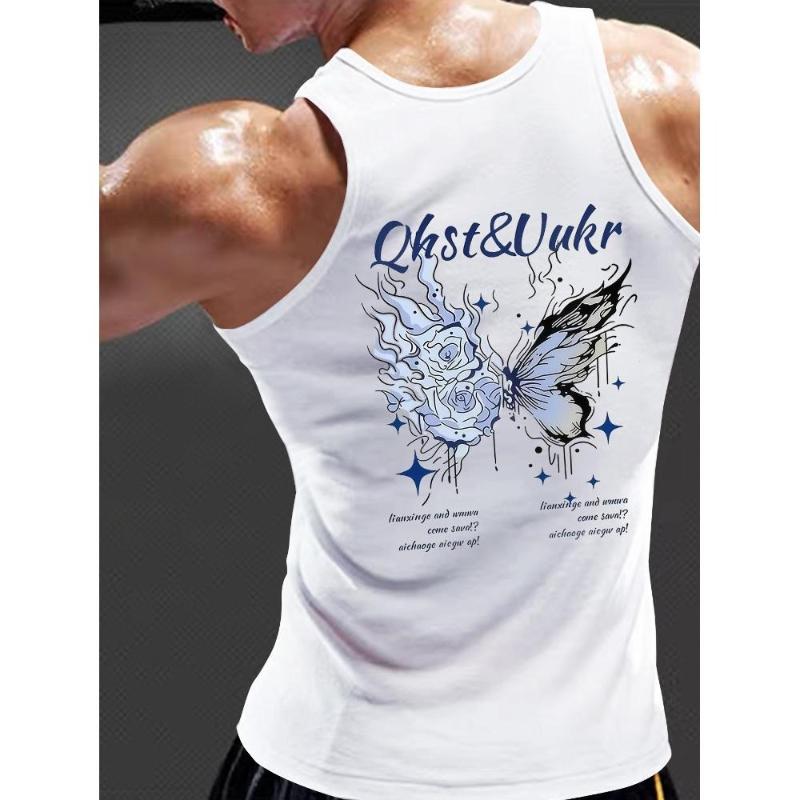 

Men s Retro Music Tank Top, Sleeveless Graphic Tee, Vintage Band Print, Casual & Concerts XXL
