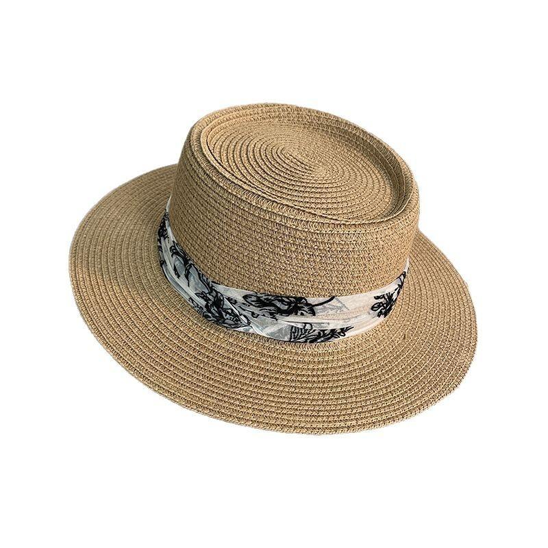 Vintage Style Ladies Sun Hat With Breathable Polyester And Adjustable Fit For Outdoors