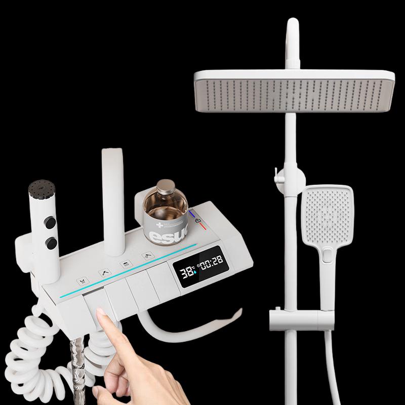 Digital Thermostatic Shower System with Piano Key Control