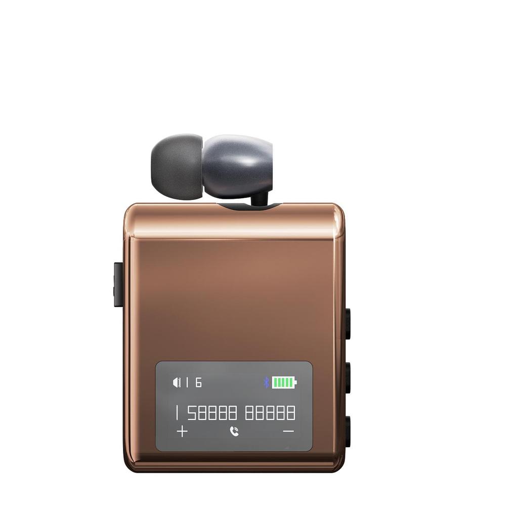 K89/K75 Lavalier Business Bluetooth 5.4 Drahtloses Headset Sprechen/Musik 20H LCD Digitalanzeige HIFI Kopfhörer Mit Mikrofon Geräuschunterdrückung