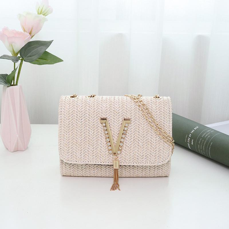 

Women s bags trendy fashion shoulder bags women s bags new wheat ear woven messenger small square bag абрикосовый