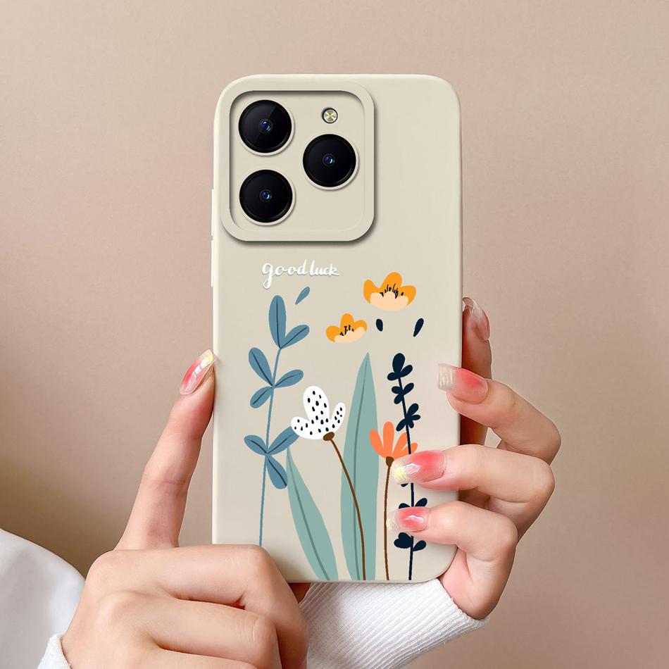 Phone Case For Realme C61 C63 Creative Back Cover For Realme C 61 C 63 Liquid Silicone Funda Full Protection Soft Bumper Cacasa