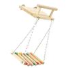 E15D Parrots Perch Stand Bird Hammock Cage Swing Chewing Rack Toy Stand Playstand