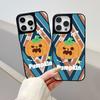 Halloween Pumpkin Ghost for Apple 17ProMax Mirror Phone Case 16Pro Apple 15/14 Large Hole 13