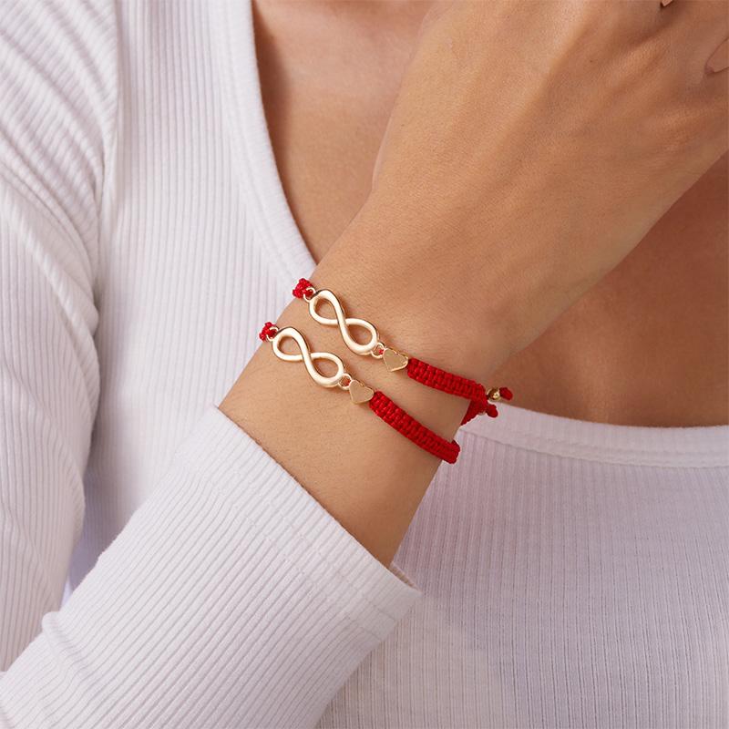 

Lucky Red Thread Bracelet For Men Women Handmade Braided Matching Couple Braslet Friendship Paired Bangle Gift For Lovers Joias
