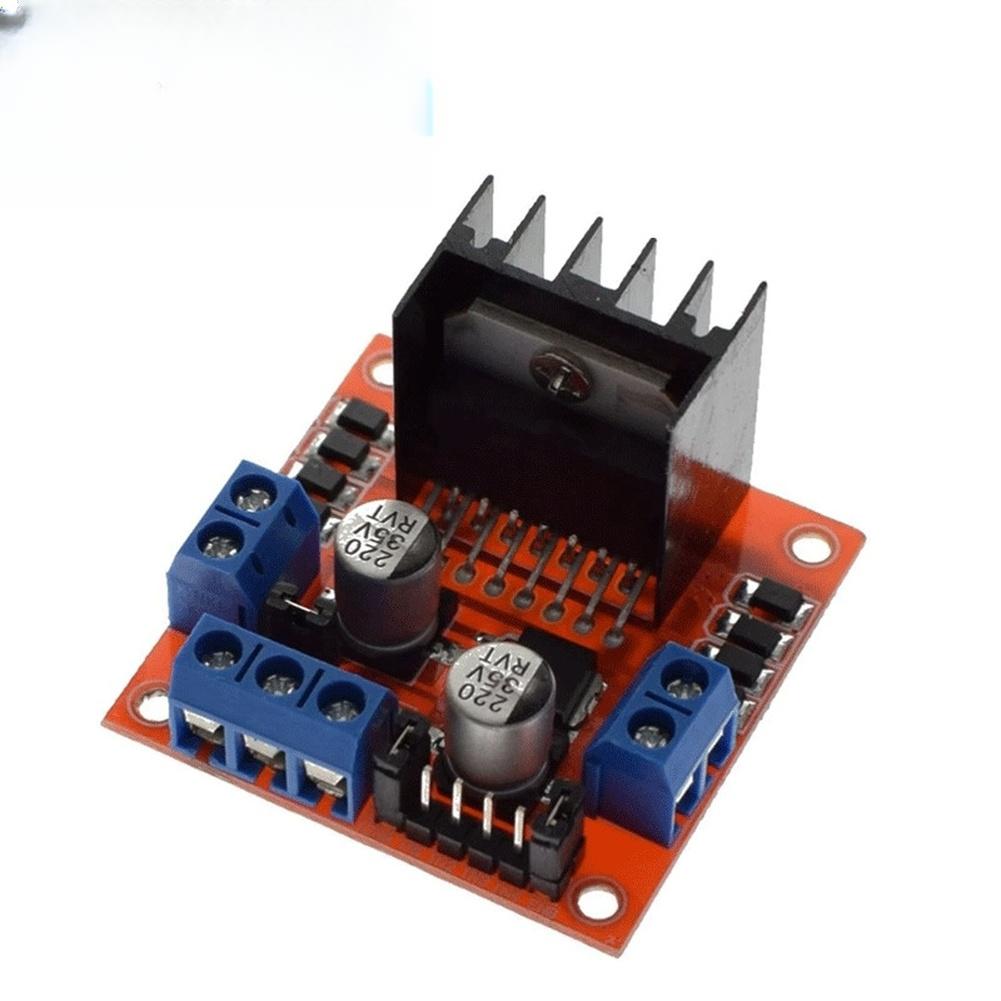 For L298N Motor Driver Board Dual H-Bridge Module for Robotic Cars 5V Logic Regulator 7V-24V Operating Voltage 2A Per Bridge DIY