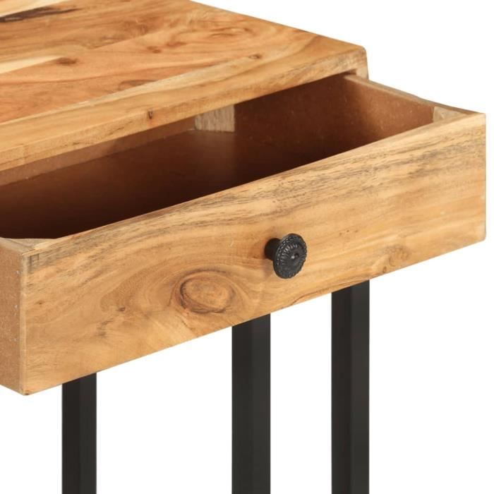 VidaXL Table d'appoint en forme d'U 45x30x61 cm Bois d'acacia massif