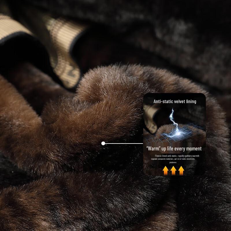 TUCANO Men's Winter Fleece-Lined Padded Hooded Jacket