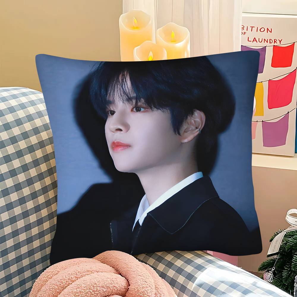 Seungmin Kpop Boy Pillow Case Square Pillow Bedroom Sofa Leisure Comfort Cushion Car Living Room Home Decoration