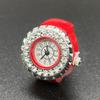 **Diamond Ring Watch**: Stylish Unisex Ring Watch Adorned with Diamonds, a Trendy High-end Accessory for Men and Women.