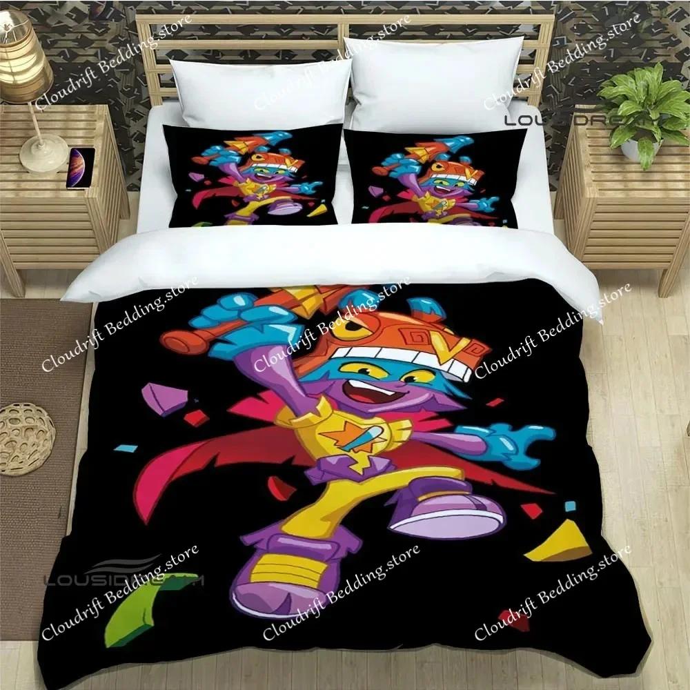 Cute Cartoon Super Zings Bedding Sets Exquisite Bed Supplies Set Duvet Cover Comforter Set Bedding Set Luxury Birthday Gift026