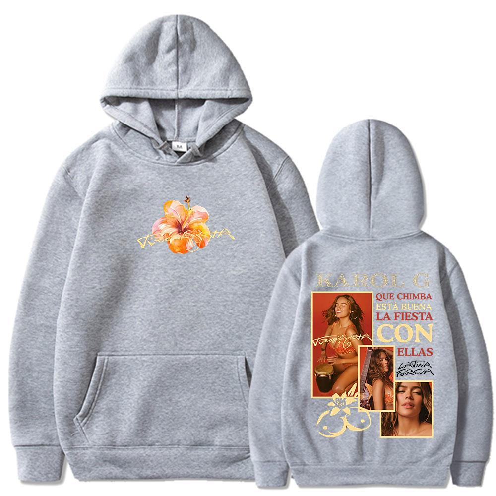 Karol G Tropicoqueta 2025 Album Hoodies Herren Damen Kleidung Mode Harajuku Langarm Sweatshirt Komfort Oversized Pullover
