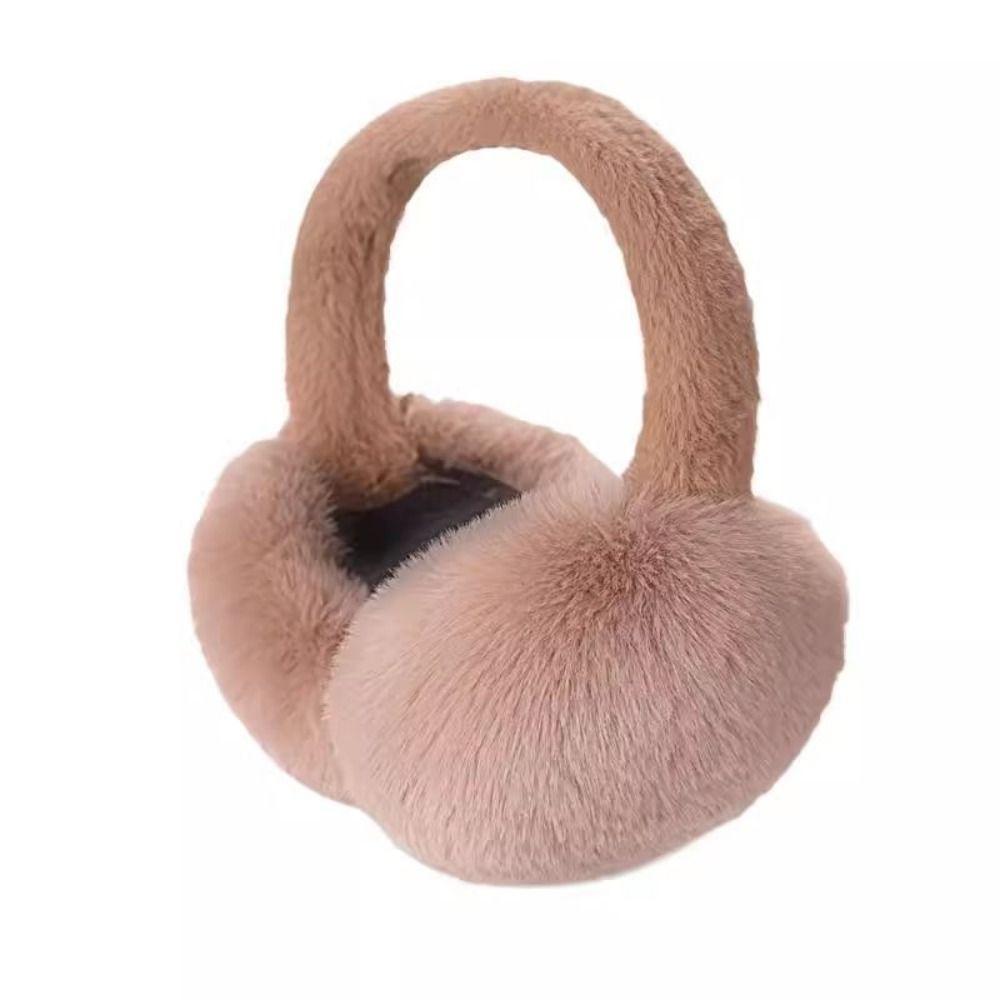 Portable Plush Earmuffs Winter Warm Ear Warmer Outdoor Faux Fur Ear-Muffs  For Women Man
