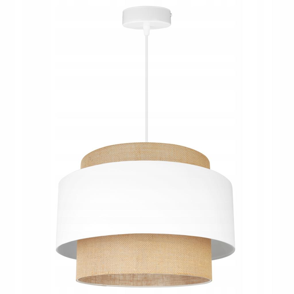 Hanging Lamp, Ceiling Chandelier, Lampshade, Boho Juta