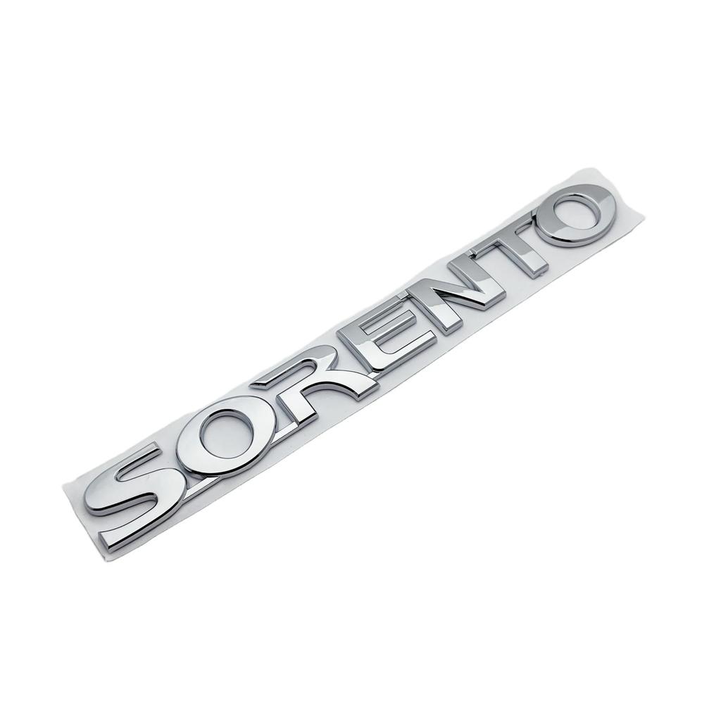 1pcs 3D ABS Letter Sign Badge Logo Car Stickers Car Rear Trunk Bumper Emblem Sticker Decal Styling Accessories for KIA Sorento