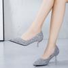 Mode Neue Damen High Heels Hochzeit Braut Pumps Glitzernde Party Heels Damen Pailletten Glitzer Sexy Modeschuhe Damen Zapatos De Mujer