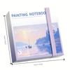 Mini Watercolor Paint Set with Notebook Palette Travel Art Supplies for Handmade Journal Outdoor Sketching Painting Kit gift