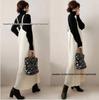 25th Anniversary Cross-Border Irregular Lace-Up Fishtail Knit Skirt – Patchwork High-Waisted Long Skirt Autumn/Winter