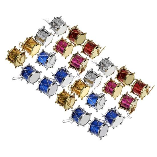 Paquete de 54 artículos de adornos para decoración de árbol de Navidad, accesorios para colgar, paquete combinado de artículos para el hogar